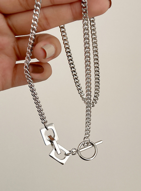 ot扣毛衣项链女镂空设计