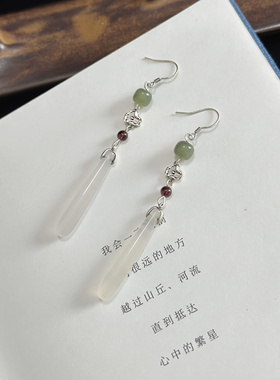 新中式古风吊坠耳夹女无耳洞