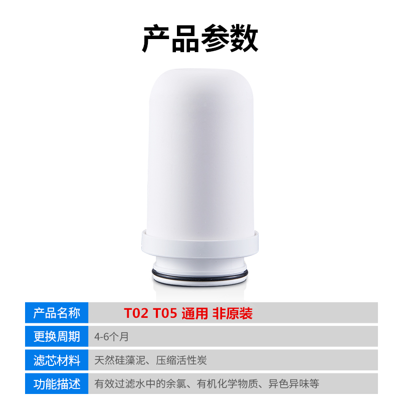 九阳水龙头净水器JYW-T02/T05/TC06/RT150滤水器通用过滤芯原装粗 - 图2