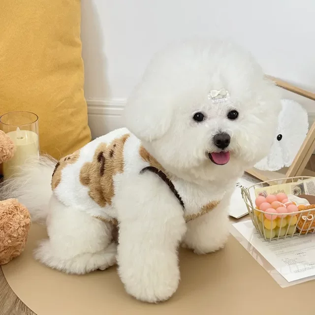 Dog clothes autumn and winter plus fleece warm vest