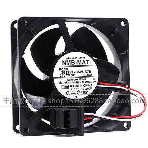 原装NMB 3612VL-S5W-B79 A90L-0001-0577/8 24V 0.35A 发那科风扇 - 图1