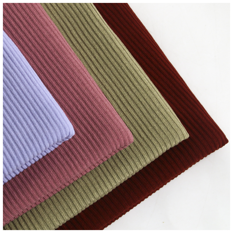 粗针2x2坑条罗纹手工diy布料面料四面弹仿毛糯软悬垂坑条针织布料