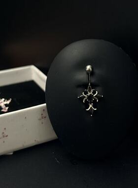 F136钛合金锆十字架脐钉轻奢