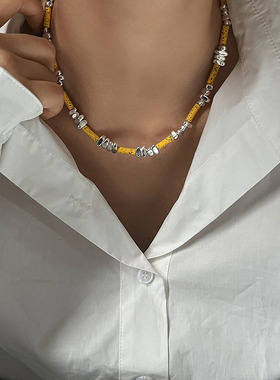 奇志爷爷ins钛钢男女项链