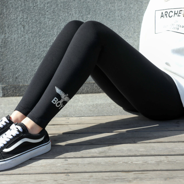 Leggings ກິລາ SAFOR BOY ທີ່ມີທ່າອ່ຽງສໍາລັບແມ່ຍິງ, 2025 ຜ້າຝ້າຍບໍລິສຸດຂະຫນາດໃຫຍ່ 9 ຈຸດ, ດູໃບໄມ້ລົ່ນແລະລະດູຫນາວບວກກັບ velvet