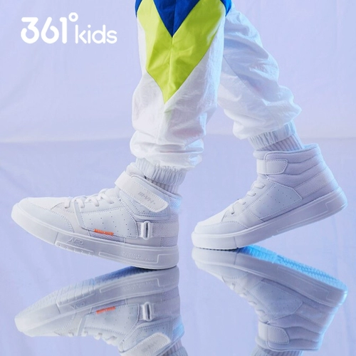Детские высокие кроссовки для мальчиков, демисезонная белая обувь для отдыха, спортивная обувь, подходит для подростков