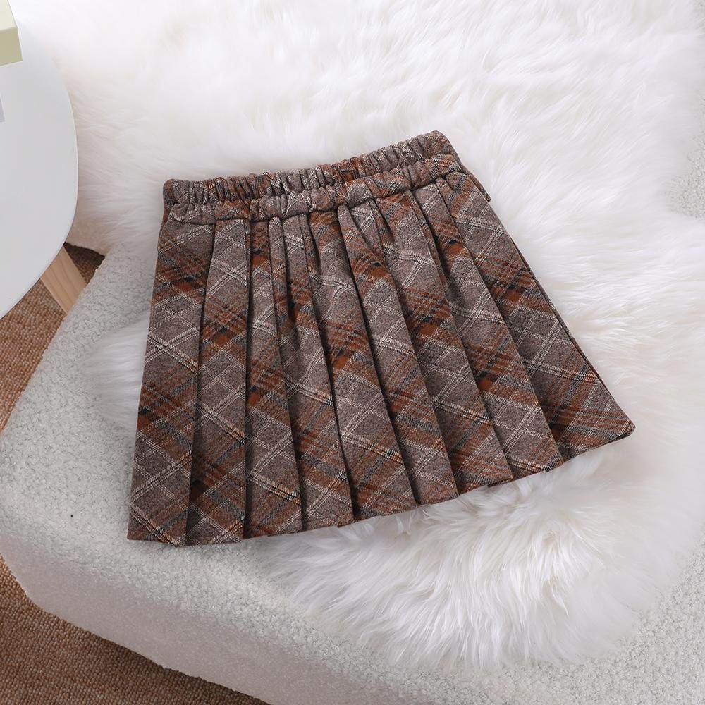 女童高腰百褶裙2025秋冬新款儿童半身裙潮流小女孩百搭格纹短裙潮,淘宝优惠券,粉丝福利购,淘宝优惠卷
