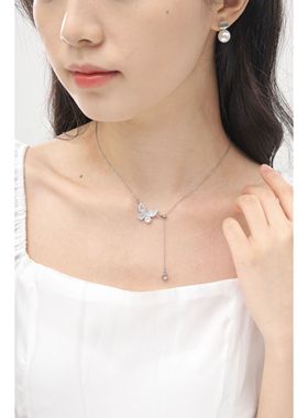 精美爆款轻奢时尚百搭蝴蝶项链锁骨链蝴蝶女士吊坠百搭