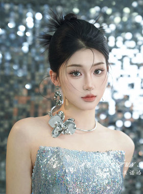 美诺婚饰欧美夸张轻奢礼服项链