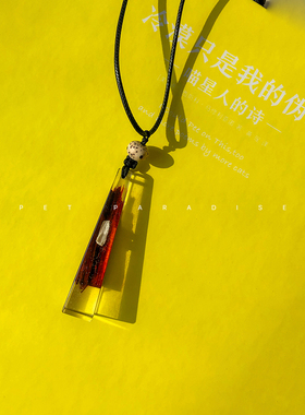 项链宠物纪念品存骨灰毛发订做