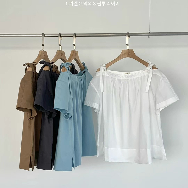 2024韩国东大门夏季新款时尚气质百搭小众设计感短袖宽松衬衫 - 图3