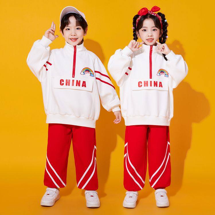 儿童啦啦队演出服中国风小学生运动会开幕式表演服幼儿园亲子班服,淘宝优惠券,粉丝福利购,淘宝优惠卷