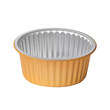 Golden foil tin box cheese sweet potato oven round shape