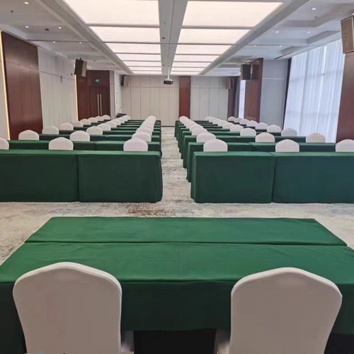 酒店会议培训室折叠桌子软包带海绵软胶条封边长条形IBM桌台子 - 图1