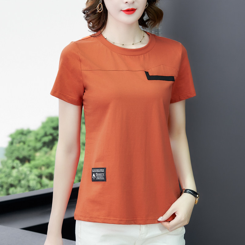 品牌折扣店女装专柜正品清仓妈妈装特卖京东购物商城夏季纯棉t恤