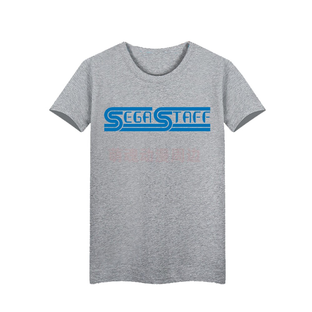 世嘉粉丝T恤 sega staff文字印花T恤 世嘉工作人员T恤游戏玩家T恤
