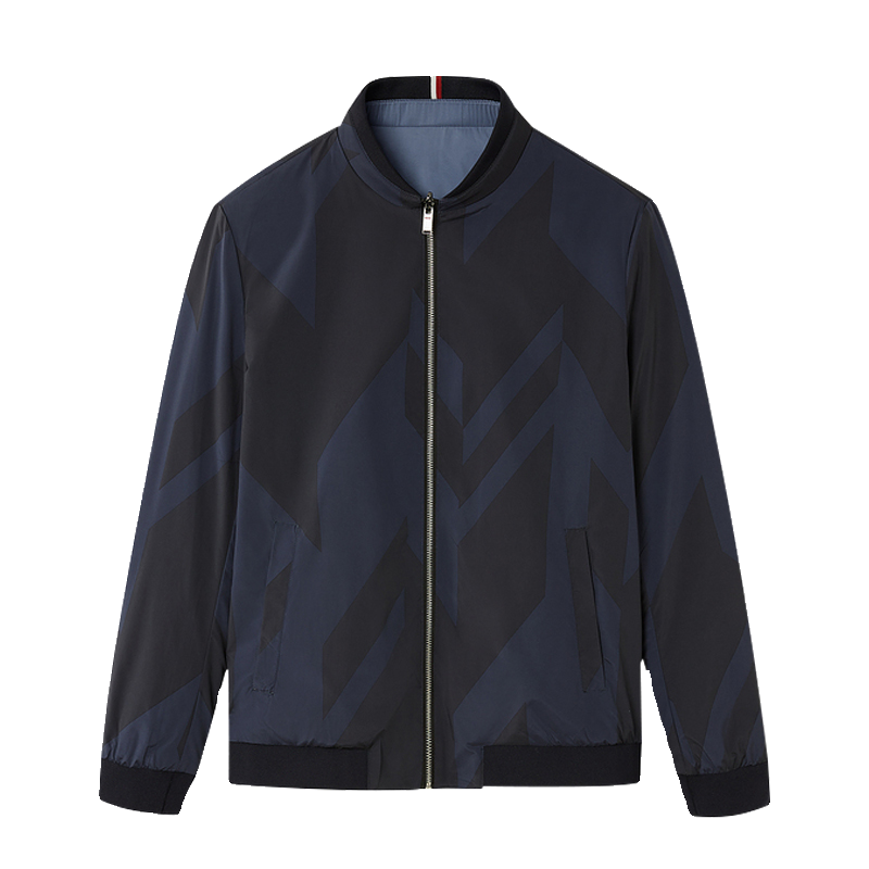 海品牌撤柜 双面穿夹克男士春秋季棒球领时尚休闲外套HWJAD3D687A,淘宝优惠券,粉丝福利购,淘宝优惠卷