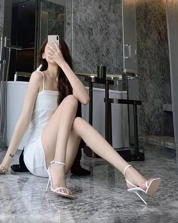 2024夏季新款一字带凉鞋女床上细跟黑色性感露趾不累脚仙女高跟鞋,淘宝优惠券,粉丝福利购,淘宝优惠卷