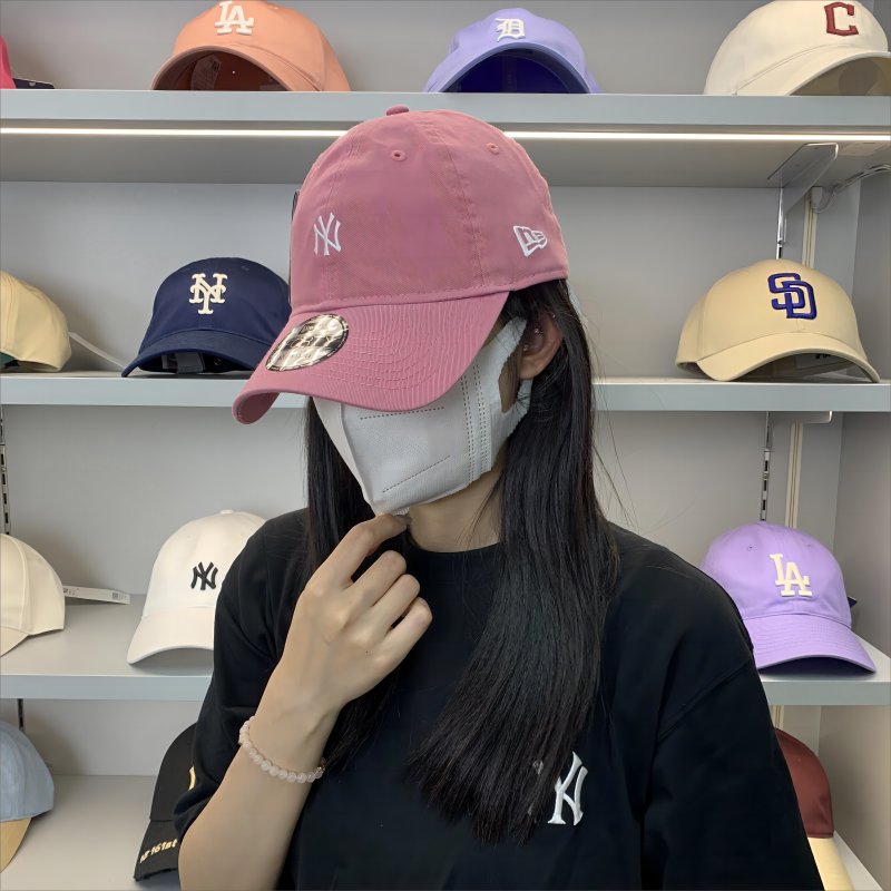 韩国正品纽亦华帽子NEWERA新款NY洋基队男女小标软顶棒球帽鸭舌帽