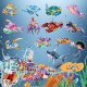 Children's boy gift toys educational assembled building blocks marine life whale small particles transparent educational small particles