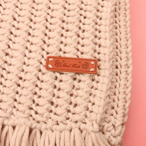 Шарф, шапка ручной работы, плетеная шерстяная сумка, аксессуары