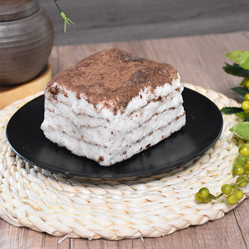 正宗朝鲜族风味小豆白糕伞状散壯糯米糕红豆方糕延边红豆打糕糕点 - 图0