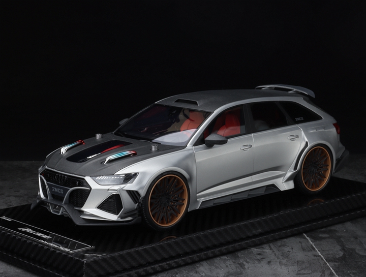 Vip Models 1:18 奥迪 RS6 爆改 搭载跑车引擎 树脂车模 - 图0