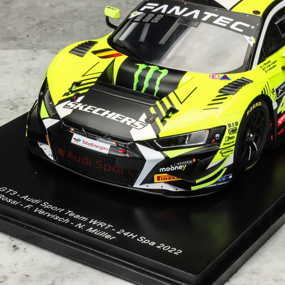 Spark 1:18 奥迪R8 LMS WRT #46罗西 2022斯帕耐力赛 树脂车模 - 图2