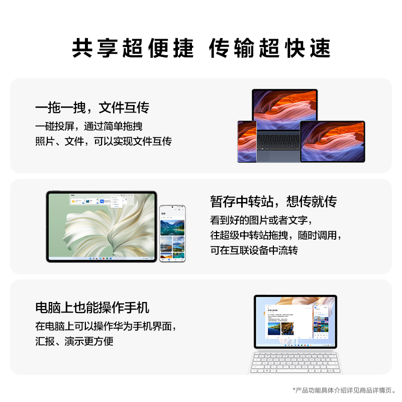 HUAWEI MateBook E Go华为平板电脑二合一笔记本电脑二合一全能本学习商务办公官方旗舰店-图1