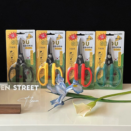 韩式花艺剪刀专用花艺师修剪花枝花艺插画修枝剪园艺工具家用剪刀 - 图3