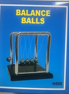 圣诞节塑料牛顿碰碰球解压牛顿摆球悬浮球玩具办公室摆件创意礼品