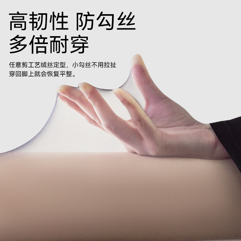 猫人黑丝袜性感超薄款夏季情调透明隐形防勾高透0d黑色丝袜女高级 - 图0