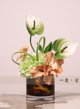 现代轻法简约风格仿真花
