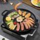 Extra large cast iron barbecue pan for outdoor commercial use