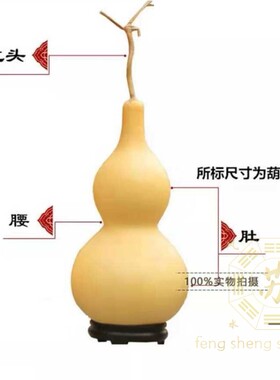 天然葫芦摆件苏民峰寓意办公文玩家居客厅中式挂件带龙头吉祥