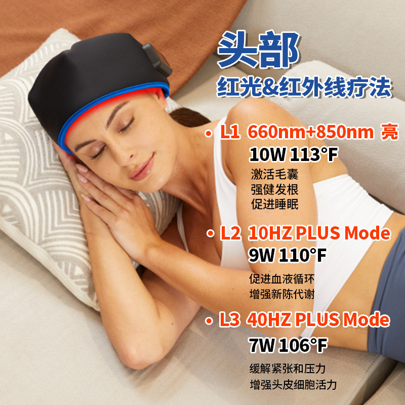 德国智能生发帽红蓝光激光速长理疗控油防脱护发仪护头皮健发帽,淘宝优惠券,粉丝福利购,淘宝优惠卷