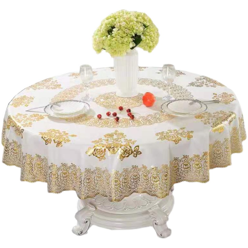 套装 圆形桌布转盘布防水防油PVC免洗加厚桌面布酒店饭店家用台布,淘宝优惠券,粉丝福利购,淘宝优惠卷