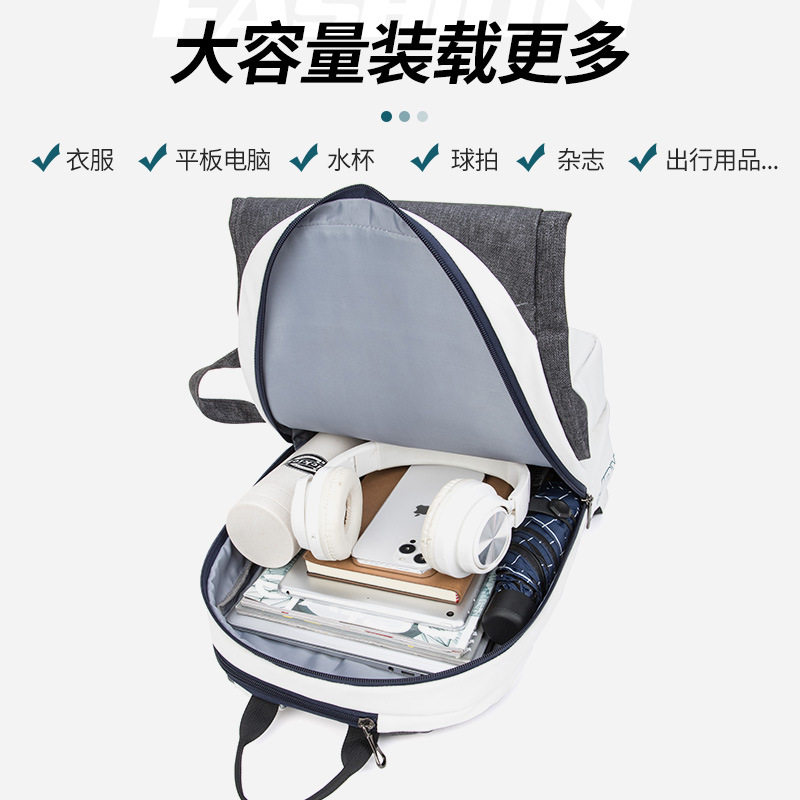 SANXDI new tennis bag backpack white badminton sports bag 3 pack men and women