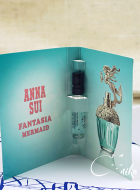Anna Sui安娜苏Fantasia Mermaid筑梦人鱼女士香水小样试管2ML