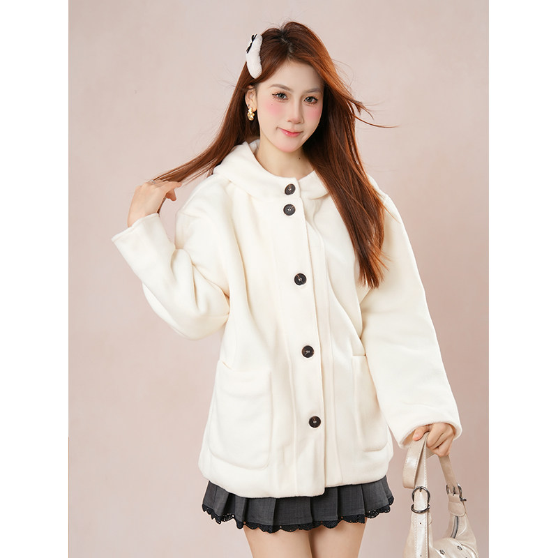 2025新款帕丁顿连帽大衣~简约气质毛呢外套女冬季温柔系呢子大衣,淘宝优惠券,粉丝福利购,淘宝优惠卷