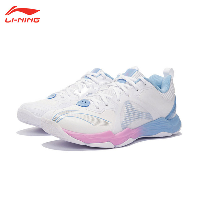 Li Ning Charted Dragon 6Lite Badminton Shoes Men and Women Carsely Marshmallow Training, abrasion -resistant, breathable anti -slip support AYTS012