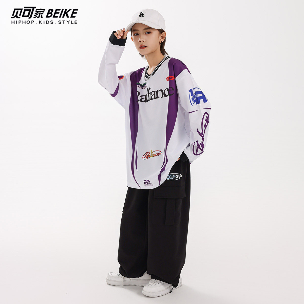 贝可家儿童街舞潮服套装少儿hiphop美式球衣嘻哈男童街舞演出服装,淘宝优惠券,粉丝福利购,淘宝优惠卷