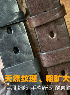 野牛牛皮男士皮带整张牛皮腰带真皮休闲耐用男士牛仔裤裤带无扣头