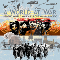 Board Game Station A World At War European and Pacific World War II Military War Game Components