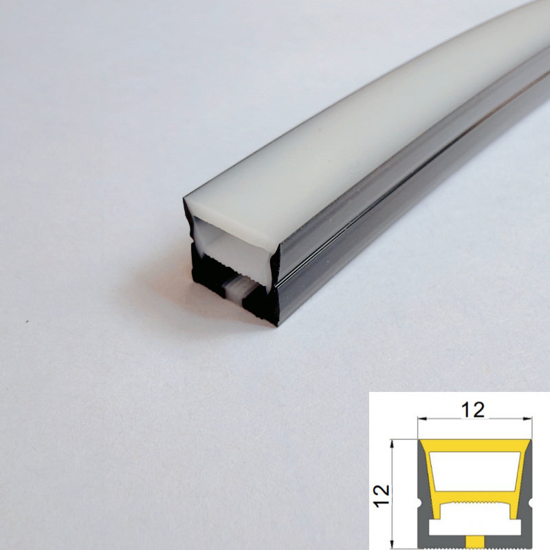 黑色硅胶线条灯盖板灯槽可弯曲嵌入式软灯带室内LED灯带线形灯,淘宝优惠券,粉丝福利购,淘宝优惠卷