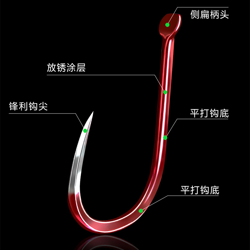 钓鱼人快鱼红牙鱼钩新关东无刺鱼钩伊豆伊势尼千又海夕溪流大物钩 - 图2