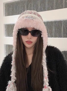 针织帽美拉德毛线帽子加厚百搭