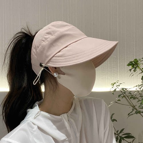 赵思露同款渔夫帽女夏季防晒防紫外线遮阳帽素颜黑色春秋太阳帽子 - 图3