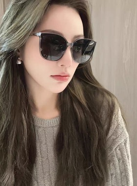 亿囍服配折叠墨镜大框偏光防紫外线太阳镜平光2025开车网红防晒镜