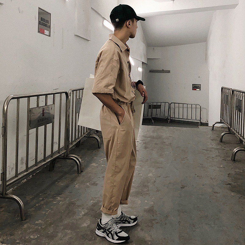 @潮上20夏季情侣日系复古九分裤 潮上服饰studios休闲裤